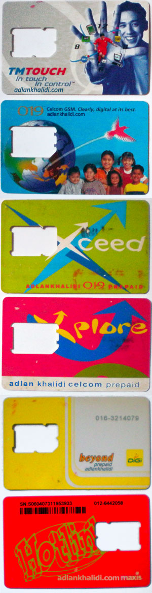 Simcard TM Touch Celcom Maxis Hotlink Xplore Xceed